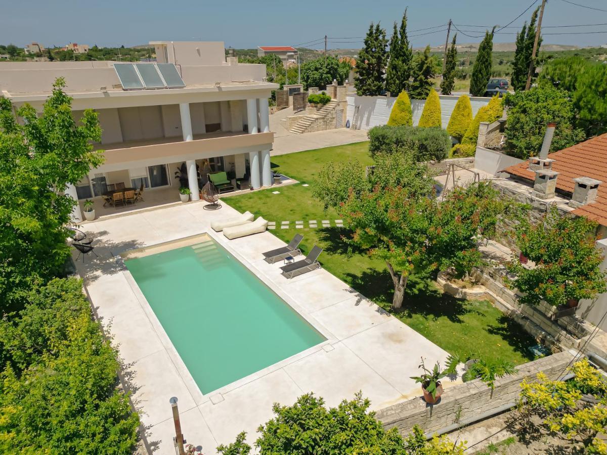 Blue Sky Villa In Crete Epano Vathia Bagian luar foto