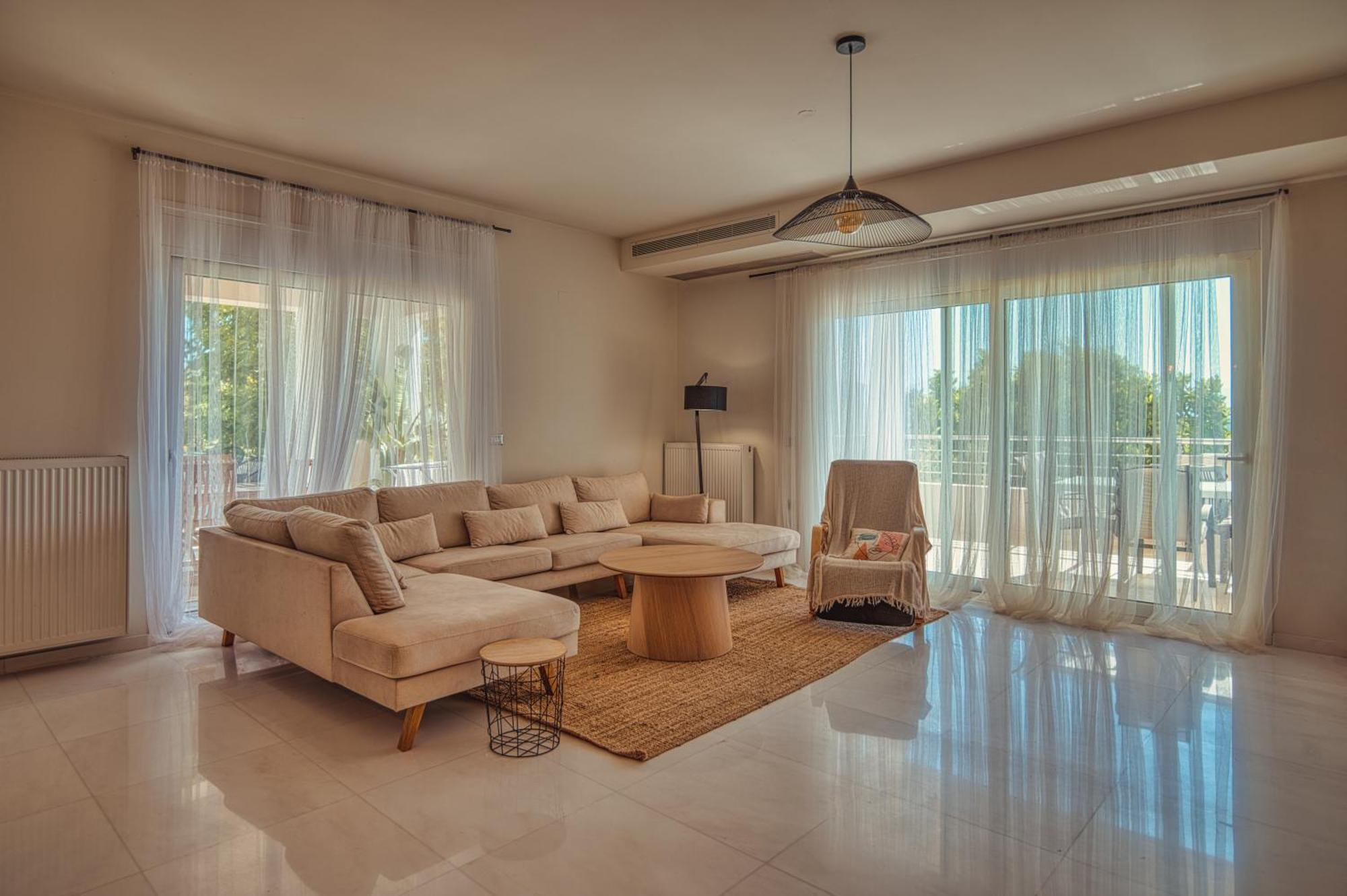 Blue Sky Villa In Crete Epano Vathia Bagian luar foto